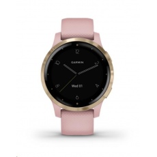 Garmin monitorovací náramek a hodinky vívoactive4S Dust Rose/Light Gold Garmin monitorovací náramek a hodinky vívoactive4S Dust Rose/Light Gold