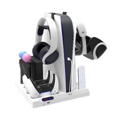 iPega PG-P5028A multifunkční stojan s aktivním chlazením pro PS 5 a příslušenství, bílý iPega PG-P5028A multifunkční stojan s aktivním chlazením pro PS 5 a příslušenství, bílý