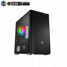 Fortron skříň Micro ATX CST310 Black, průhledná bočnice, 1 x A. RGB LED ventilátor Fortron skříň Micro ATX CST310 Black, průhledná bočnice, 1 x A. RGB LED ventilátor