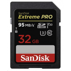 SanDisk SDHC karta 32GB Extreme PRO (300 MB/s, Class 10, UHS-II U3 V90) SanDisk SDHC karta 32GB Extreme PRO (300 MB/s, Class 10, UHS-II U3 V90)