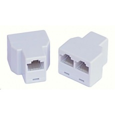 Dvojspojka RJ45, 1x8p8c/2x8p8c - telefonní