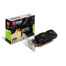 MSI VGA NVIDIA GeForce GTX 1050 TI 4GT LP, GTX 1050 Ti, 4GB GDDR5, 1xDP, 1xHDMI, 1xDVI MSI VGA NVIDIA GeForce GTX 1050 TI 4GT LP, GTX 1050 Ti, 4GB GDDR5, 1xDP, 1xHDMI, 1xDVI