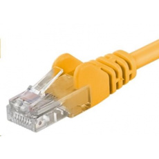 PremiumCord Patch kabel UTP RJ45-RJ45 CAT6 0.25m žlutá PremiumCord Patch kabel UTP RJ45-RJ45 CAT6 0.25m žlutá