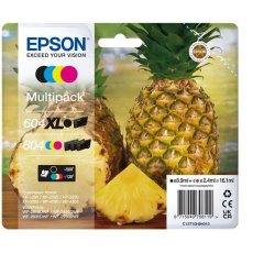 EPSON ink bar Multipack "Ananas" 4-colours 604XL Black / 604 CMY Ink, ČB 500, BAR 130 stran EPSON ink bar Multipack "Ananas" 4-colours 604XL Black / 604 CMY Ink, ČB 500, BAR 130 stran