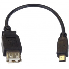 PREMIUMCORD USB redukce kabel USB A/female - Mini 5pin USB/male 20cm OTG PREMIUMCORD USB redukce kabel USB A/female - Mini 5pin USB/male 20cm OTG