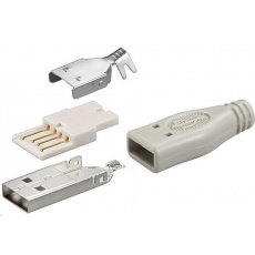 goobay Konektor USB typu A samec pájecí konektor (jen po 10ks) goobay Konektor USB typu A samec pájecí konektor (jen po 10ks)