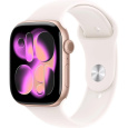 Apple Watch Series 11 GPS + Cellular 42mm Rose Gold Aluminium Case with Light Blush Sport Band - S/M