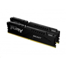 KINGSTON DIMM DDR5 32GB (Kit of 2) 5200MT/s CL40 FURY Beast Černá