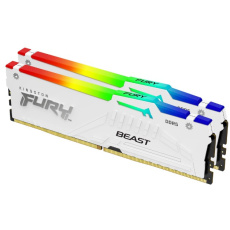KINGSTON DIMM DDR5 32GB (Kit of 2) 5200MT/s CL36 FURY Beast Bílá RGB EXPO KINGSTON DIMM DDR5 32GB (Kit of 2) 5200MT/s CL36 FURY Beast Bílá RGB EXPO