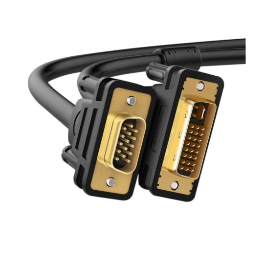 WG Video kabel propojovací VGA (male;D-Sub DE-15) to DVI-I Dual link (male) / 1,5m / black WG Video kabel propojovací VGA (male;D-Sub DE-15) to DVI-I Dual link (male) / 1,5m / black