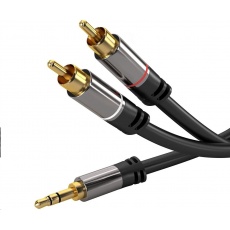 PREMIUMCORD kabel, Jack 3.5mm-2xCINCH M/M 1,5m PREMIUMCORD kabel, Jack 3.5mm-2xCINCH M/M 1,5m