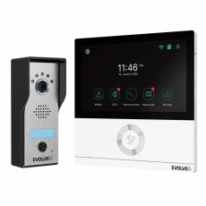 EVOLVEO DoorPhone AHD7, Sada domácího WiFi videotelefonu s ovládáním brány nebo dveří bílý monitor