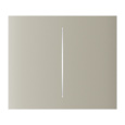 Ajax  CenterButton (2-gang) vertical - Středové dvou tlačítko, vertikální instalace, slonová kost