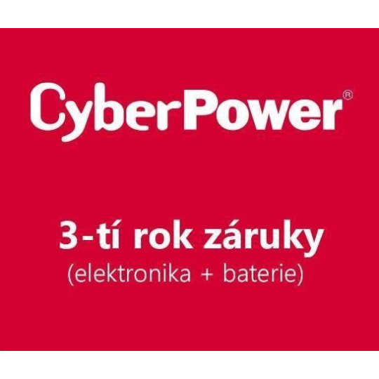 CyberPower 3. rok záruky pro VP1200EILCD, VP1200ELCD-FR, VP1200ELCD-DE