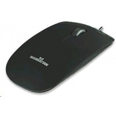 MANHATTAN Myš Silhouette USB optická, černá MANHATTAN Myš Silhouette USB optická, černá