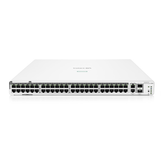 HPE Networking Instant On Switch 40p Gigabit CL4 8p Gigabit CL6 PoE 2p 10GBT 2p SFP+ 600W 1960 (JL809A) HPE Networking Instant On Switch 40p Gigabit CL4 8p Gigabit CL6 PoE 2p 10GBT 2p SFP+ 600W 1960 (JL809A)