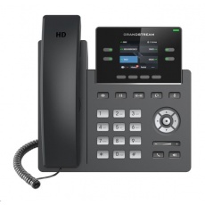 Grandstream GRP2612P [VoIP telefon - 2x SIP účet, HD audio, 16 prog.tl.+4 předvoleb, 2xLAN 100Mbps, PoE]