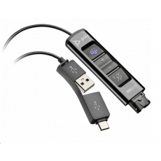 PLANTRONICS adaptér DA85-M s ovládaním, QD -> USB_A/C pro připojení náhlavní soupravy k PC PLANTRONICS adaptér DA85-M s ovládaním, QD -> USB_A/C pro připojení náhlavní soupravy k PC
