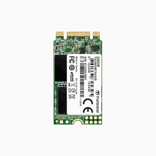 TRANSCEND Industrial SSD MTS430S 256GB, M.2 2242, SATA III 6Gb/s, TLC