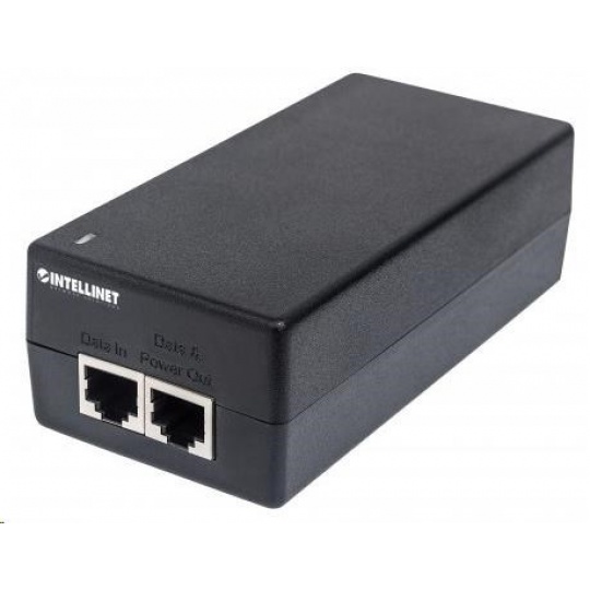 Intellinet Gigabit Ultra PoE+ Injector, 1x 60W port, IEEE 802.3bt, IEEE 802.3at/af