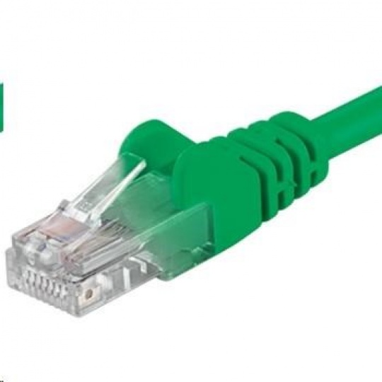 PREMIUMCORD Patch kabel UTP RJ45-RJ45 CAT5e 2m zelená