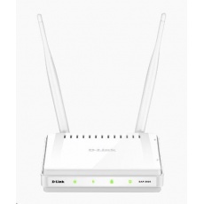 D-Link DAP-2020 Wireless N300 Access Point, klient, bridge, repeater, odpojitelné 5dBi antény