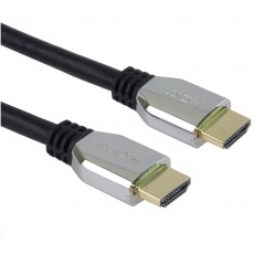 PREMIUMCORD Kabel HDMI 2.1 High Speed + Ethernet kabel (Zinc Alloy krytky, zlacené konektory) 1m PREMIUMCORD Kabel HDMI 2.1 High Speed + Ethernet kabel (Zinc Alloy krytky, zlacené konektory) 1m