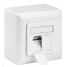 CAT 6a Class EA síťová zásuvka na/pod omítku 2x RJ45 CAT 6a Class EA síťová zásuvka na/pod omítku 2x RJ45
