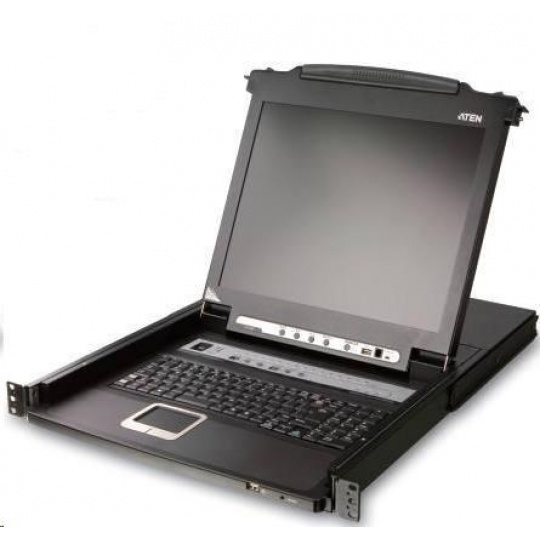 ATEN 16-Port KVM PS/2+USB, OSD, rack, 17" Slideaway LCD