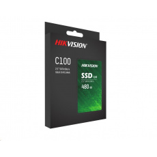 HIKVISION SSD C100, 2.5" SATA 6Gb/s, R550/W470, 480GB - QLC HIKVISION SSD C100, 2.5" SATA 6Gb/s, R550/W470, 480GB - QLC