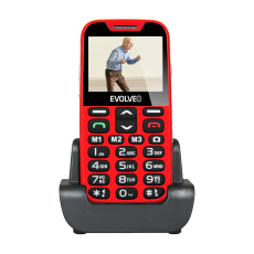 BAZAR - EVOLVEO EasyPhone XD, mobilní telefon pro seniory s nabíjecím stojánkem (červená barva) - Po opravě (Komplet) BAZAR - EVOLVEO EasyPhone XD, mobilní telefon pro seniory s nabíjecím stojánkem (červená barva) - Po opravě (Komplet)