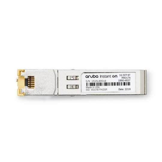 Aruba Instant On 1G SFP RJ45 T 100m Cat5e Transceiver 1830 1930 1960