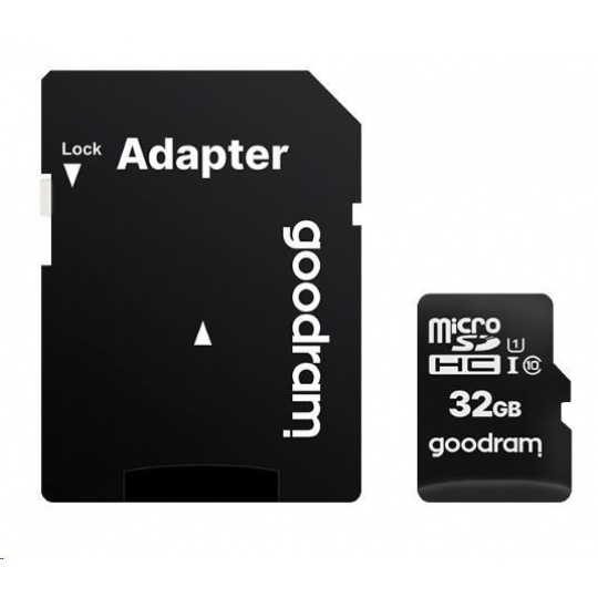 GOODRAM MicroSDHC karta 32GB M1AA, UHS-I Class 10, U1 + adaptér