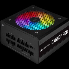 CORSAIR zdroj, CX650F 80+ Bronze modulární RGB, 120mm ventilátor (ATX, 650W), černá CORSAIR zdroj, CX650F 80+ Bronze modulární RGB, 120mm ventilátor (ATX, 650W), černá