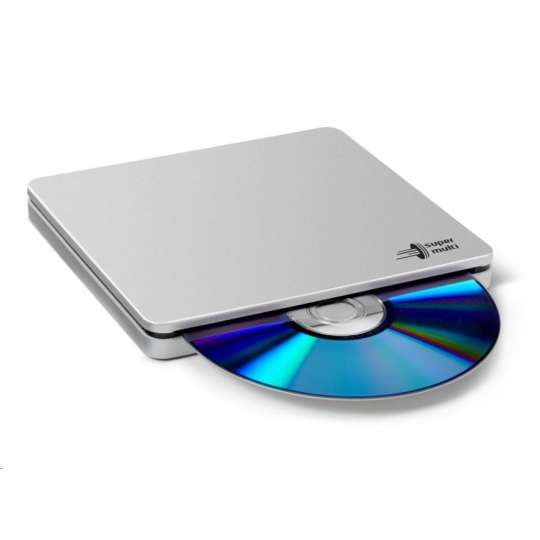 HITACHI LG - externí mechanika DVD-W/CD-RW/DVD±R/±RW/RAM/M-DISC GP70NS50, Blade Ultra Slim, Silver, box+SW