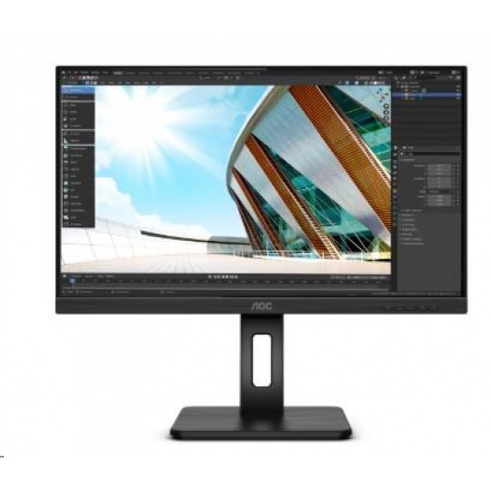 AOC MT IPS LCD WLED 23,8" Q24P2Q - IPS panel, 2560x1440, D-Sub, HDMI, DP, USB, repro, pivot AOC MT IPS LCD WLED 23,8" Q24P2Q - IPS panel, 2560x1440, D-Sub, HDMI, DP, USB, repro, pivot