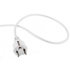 PREMIUMCORD Kabel Flexo síťový třížilový 230V s úhlovou vidlicí 2m bílá PREMIUMCORD Kabel Flexo síťový třížilový 230V s úhlovou vidlicí 2m bílá