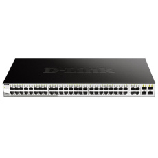 D-Link DGS-1210-52 52-port Gigabit Smart+ Switch, 48x GbE, 4x RJ45/SFP, fanless