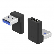 PremiumCord USB redukce USB-C - USB3.0 typ A (F/M), zahnutá 90° PremiumCord USB redukce USB-C - USB3.0 typ A (F/M), zahnutá 90°
