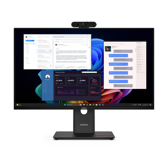 LENOVO LCD T27UD-40+MC60 - 27",IPS,16:9,3840x2160,60Hz,350cd/m2,1500:1,4ms(GtG),HDMI,DP,USB Hub,USB-C,RJ45,Pivot