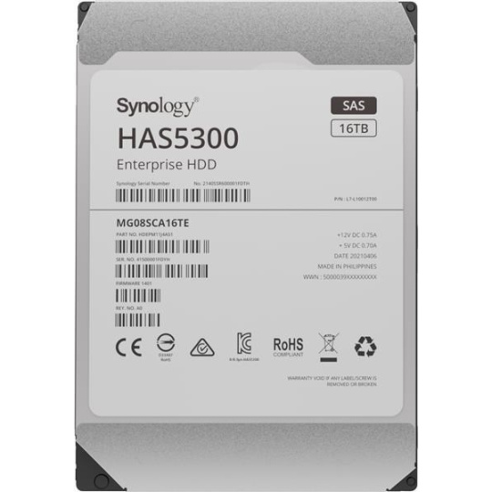 Synology 3,5" HDD HAS5300-16T (NAS) (16TB, SAS, 7200 RPM, 512MB)