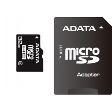ADATA MicroSDHC karta 32GB Class 4 + SD adaptér ADATA MicroSDHC karta 32GB Class 4 + SD adaptér