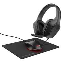 TRUST Sada sluchátka + myš + mousepad GXT 790 3v1 Gaming Bundle, černá