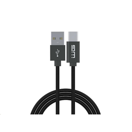 WG - Datový kabel Type-C s prodlouženým konektorem na USB-A, 1 metr, 3A, černá WG - Datový kabel Type-C s prodlouženým konektorem na USB-A, 1 metr, 3A, černá