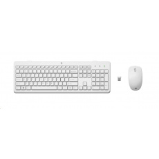 HP 230 Wireless Mouse and Keyboard Combo (White) WW - bezdrátová klávesnice a myš