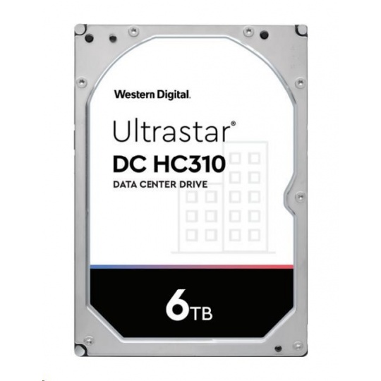 Western Digital Ultrastar® HDD 6TB (HUS726T6TAL4204) DC HC310 3.5in 26.1MM 256MB 7200RPM SAS 4KN SE P3