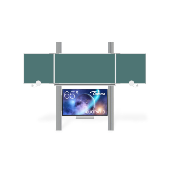 OPTOMA EKOTAB Pylon 290 s přední tabulí TRIPTYCH K 200x100 BZZZB pro LCD 65" Optoma 5652RK