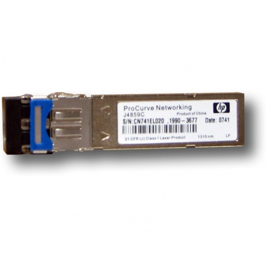 SFP transceiver 1,25Gbps 1000BASE-LX SM 20km 1310nm (FP) LC duplex 0-70°C 3,3V DMI diagnostika HP kompat J4859D