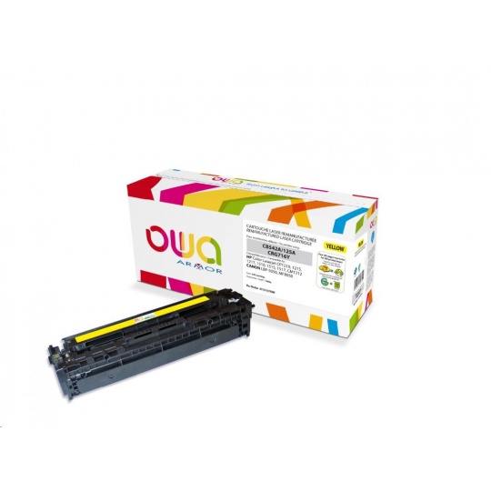 OWA Armor toner pro HP Color Laserjet CP1210, 1215, 1510, 1400 Stran, CB542A, žlutá/yellow