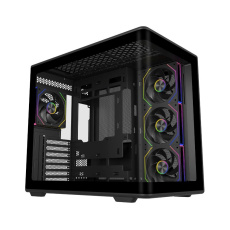 Cooler Master case Elite 600, ATX, Průhledná bočnice, 4x 120mm Fan, Černá